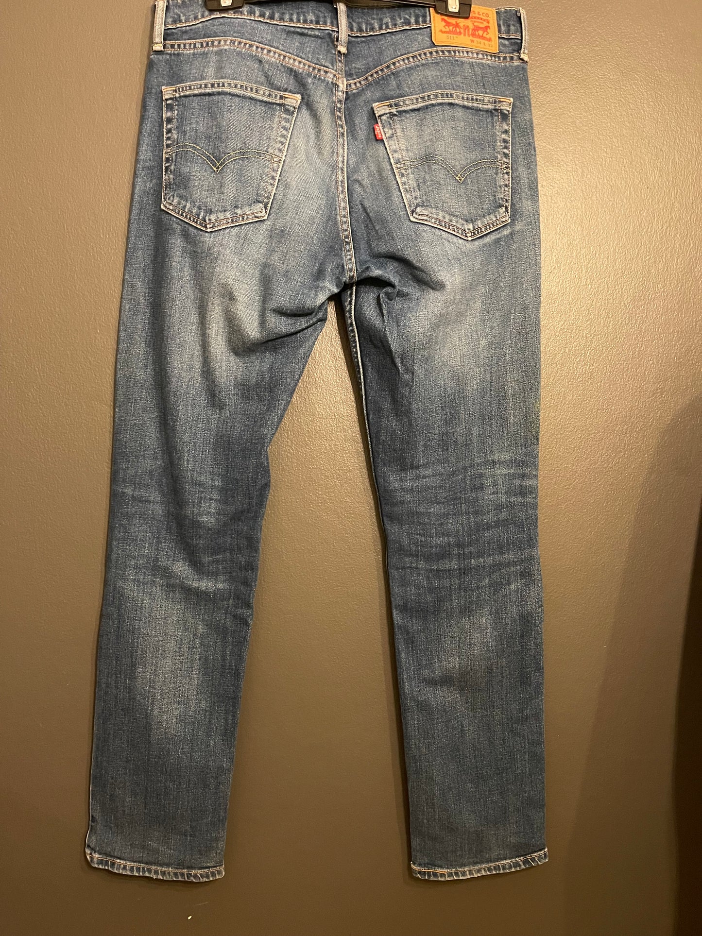 Jeans Blå Levi's 511 med raka ben 34/32 - Levi's